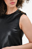 Gucci Black Leather Shift Dress Size 38