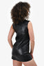 Gucci Black Leather Shift Dress Size 38