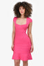 Herve Leger Magenta Pink Bandage Dress Size XXS