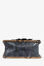 Fendi Python Navy/Brown 'Kan I' Crossbody Bag