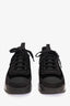 Pre-Loved Chanel™ 2020 All Black Velvet Suede Mixed Fiber CC Logo Sneakers Size 38