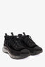 Pre-Loved Chanel™ 2020 All Black Velvet Suede Mixed Fiber CC Logo Sneakers Size 38