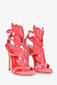 Giuseppe Zanotti Pink Suede Leather 'Cruel' Heels Size 38