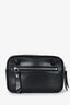 Saint Laurent Black Leather Chevron Tassel Lou Belt Bag