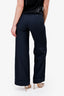 Piazza Sempione Navy Blue Wide Leg Trousers Size 40