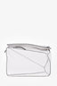 Loewe 2015 White Calfskin Large Puzzle Bag