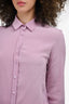 Max Mara Weekend Lilac Silk Button Up Size 2