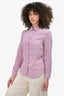 Max Mara Weekend Lilac Silk Button Up Size 2