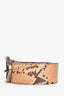 Miu Miu Brown Leather Snake Embossed Belt Size 80/32