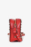 Valentino Red Leather Rockstud Camera Bag