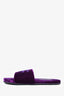 Tom Ford Purple Velvet "TF" Harrison Slippers Size 7 Mens