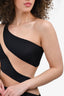 Norma Kamali Black/Nude Mesh Jumpsuit Size XS