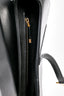 Christian Dior 2019 Black Leather Saddle Shoulder Bag with Burgundy Canvas Strap