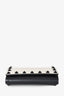 Valentino White/Black Rockstud Small Wallet