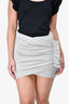 Isabel Marant Grey Rouched Mini Skirt Size 1