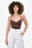 Chloe Brown Tank Bustier Bodysuit Size 42