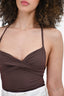 Chloe Brown Tank Bustier Bodysuit Size 42