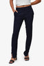 Celine Navy Blue High Waisted Trousers Size 38