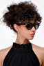 Gucci Black Cat Eye Frame Printed Sunglasses