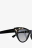 Gucci Black Cat Eye Frame Printed Sunglasses