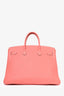 Hermès 2013 Peach Crevette Clemence Leather Birkin 35