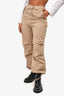 Dion Lee Tan Cotton Cargo Pant Size 4