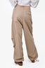 Dion Lee Tan Cotton Cargo Pant Size 4