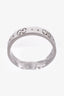 Gucci 18K White Gold Icon Ring Size 12