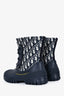 Christian Dior D-Venture Oblique Jacquard Combat Boots Size 37