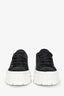 Prada Black Nylon 'Double Wheel' Platform Sneakers Size 38