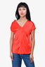 Helmut Lang Red Sleeveless V-Neck Top Size 4