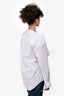 Victoria Beckham White Draped Button Down Top Size 8