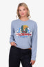 Loewe Blue Holiday Print Crewneck Sweatshirt Size M