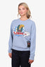 Loewe Blue Holiday Print Crewneck Sweatshirt Size M