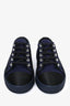 Pre-Loved Chanel™ Navy/Black Satin Low Top Sneakers Size 37.5