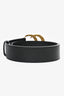 Gucci Black Leather 'GG' Belt Size 85