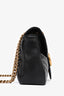 Gucci Black Leather 'Marmont' Small Shoulder Bag