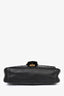 Gucci Black Leather 'Marmont' Small Shoulder Bag