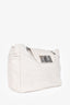 Pre-loved Chanel™ 2008-09 White Leather Reissue Lock Mademoiselle Tote