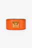 Hermès 1998 Orange Leather Médor Bracelet