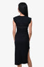 Sandro Black Stitch Detailed Midi Dress Size 34