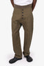 Loewe Green Wide Leg Pants Size 48 Mens