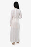 Forte Forte Cream Crushed Velvet Maxi Dress Size 1