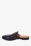 Gucci Black Leather Horsebit Slip-on Loafers Size 39.5