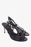 Sergio Rossi Black Strappy Sandals Size 38