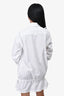 Y-3 Yohji Yamamoto Adidas White Cotton Poplin Shirt Dress Size S