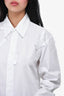 Y-3 Yohji Yamamoto Adidas White Cotton Poplin Shirt Dress Size S