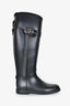 Burberry Black Trim Rubber Rain Boots Size 37