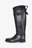 Burberry Black Trim Rubber Rain Boots Size 37