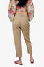 Isabel Marant Beige Straight Leg Pants Size 36